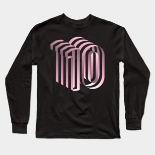 Jersey 10 - all pink version Long Sleeve T-Shirt